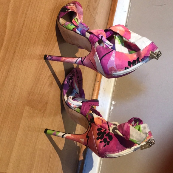 Jimmy Choo Pink High Heel Open toed Sandal - Picture 5 of 5